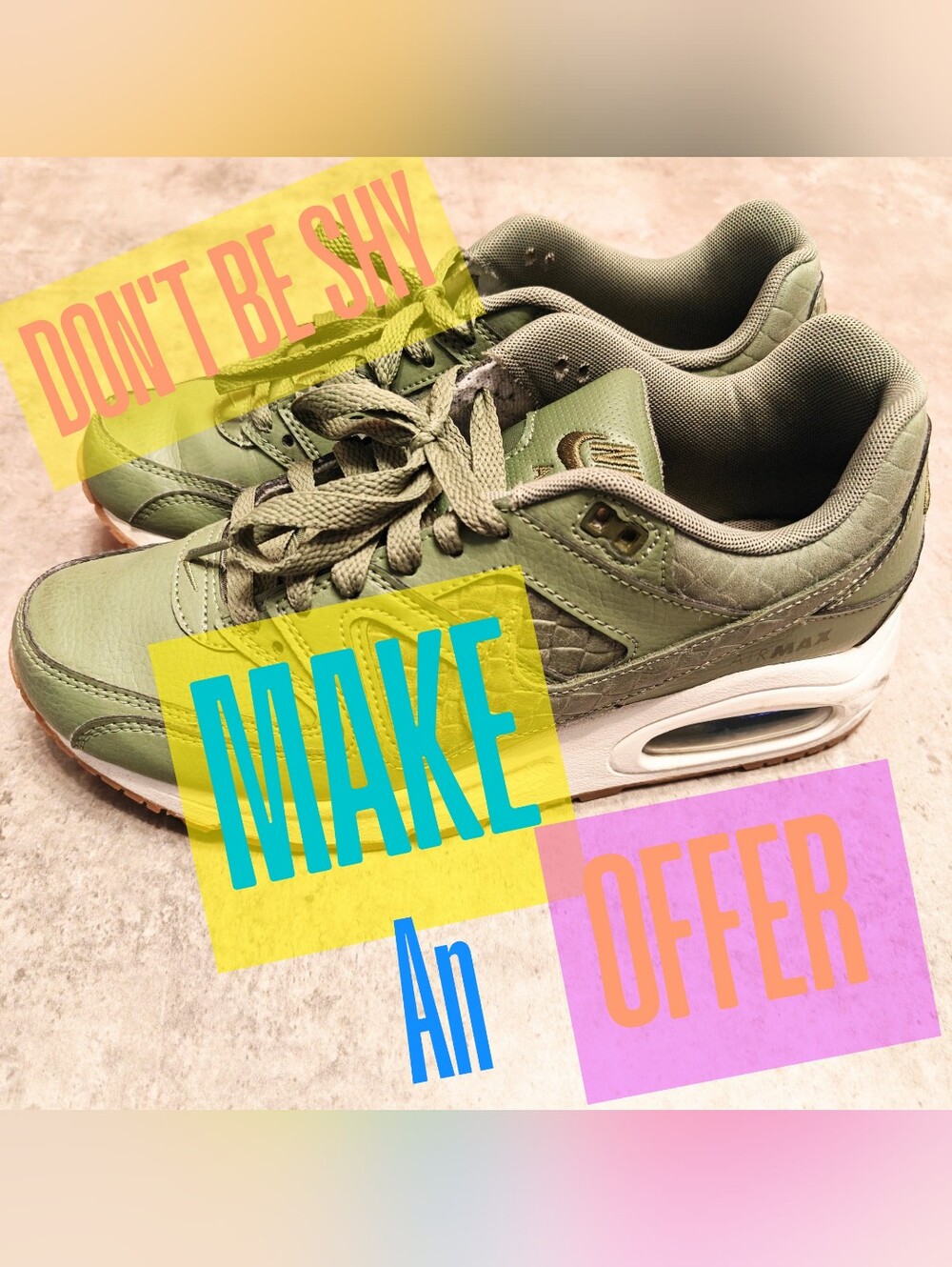 Wms Nike Air Max Command PRM Olive Green
